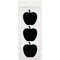 Wrapables Set of 30 Chalkboard Labels / Chalkboard Stickers, 2.6" x 2.5" Apple